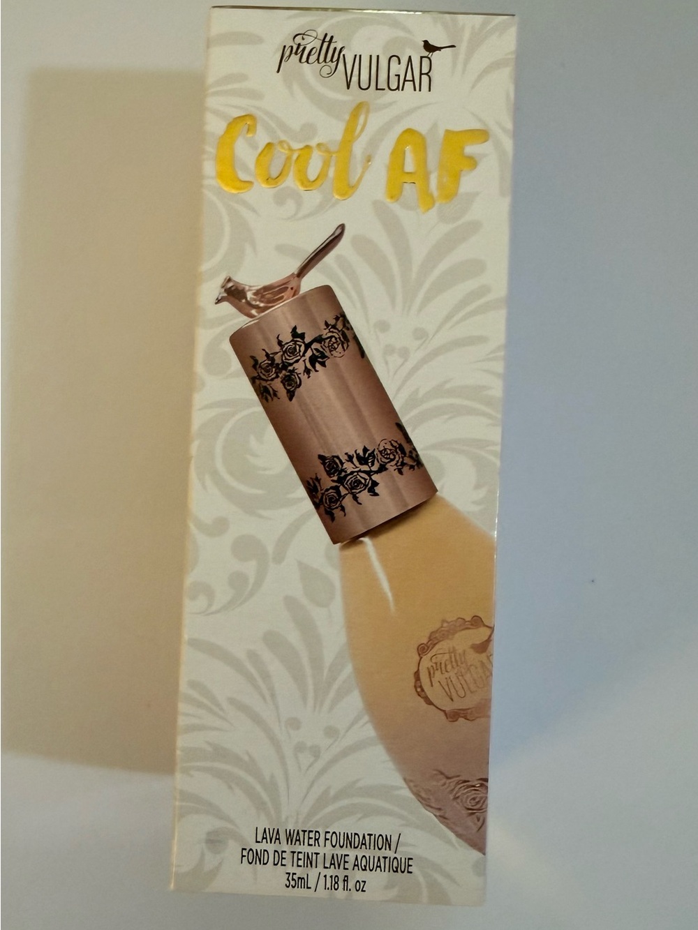 Pretty Vulgar Cool AF Lava Water Foundation - Yellow and Beige Accents